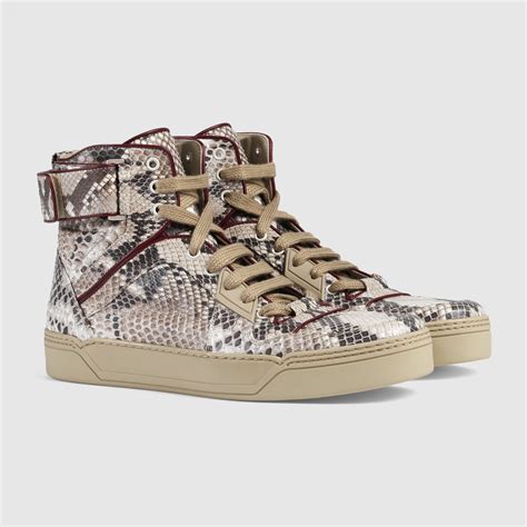 men gucci python sneakers styling